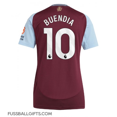 Aston Villa Emiliano Buendia #10 Fußballbekleidung Heimtrikot Damen 2024-25 Kurzarm